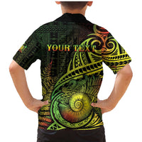 Personalised Fiji Lovoni Day Family Matching Mermaid Dress and Hawaiian Shirt 154th Years