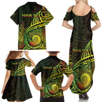 Personalised Fiji Lovoni Day Family Matching Summer Maxi Dress and Hawaiian Shirt 154th Years