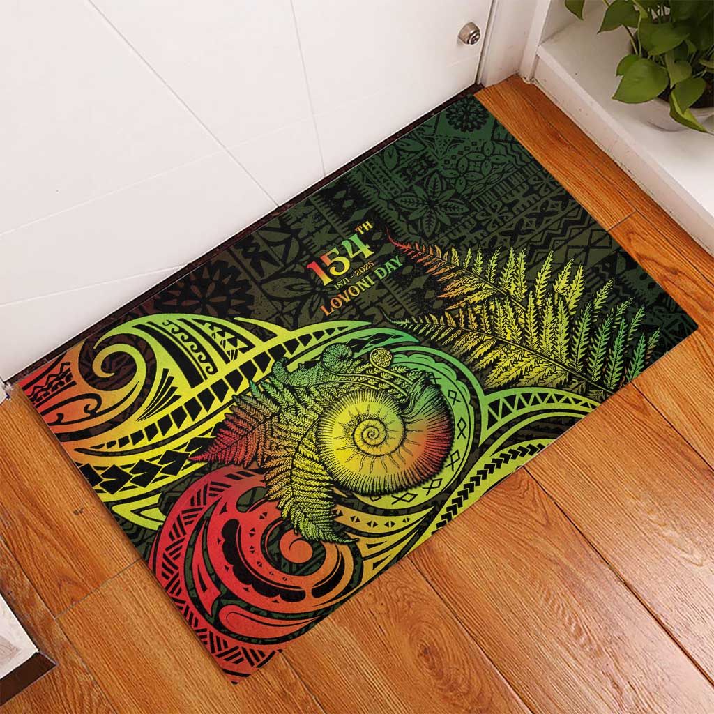 Fiji Lovoni Day Rubber Doormat 154th Years