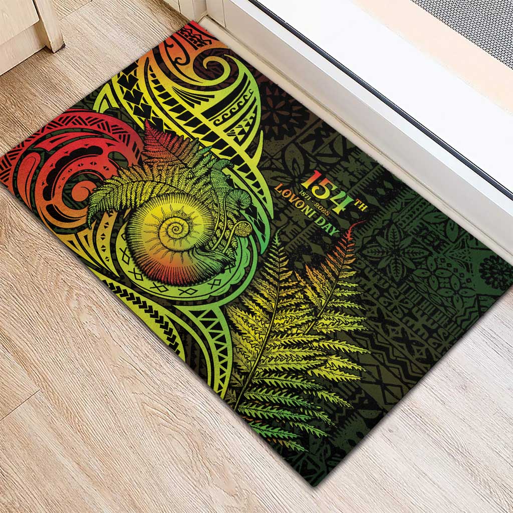 Fiji Lovoni Day Rubber Doormat 154th Years