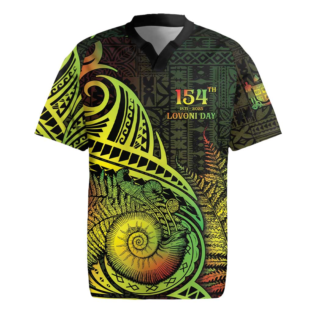 Personalised Fiji Lovoni Day Rugby Jersey 154th Years