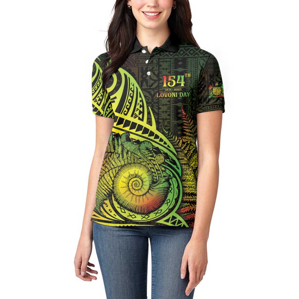 Personalised Fiji Lovoni Day Women Polo Shirt 154th Years