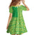 Fiji Lovoni Family Matching Summer Maxi Dress and Hawaiian Shirt Fijian Tapa Salusalu Green Glitter