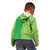 Fiji Lovoni Kid Hoodie Fijian Tapa Salusalu Green Glitter