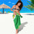 Fiji Lovoni Sarong Fijian Tapa Salusalu Green Glitter