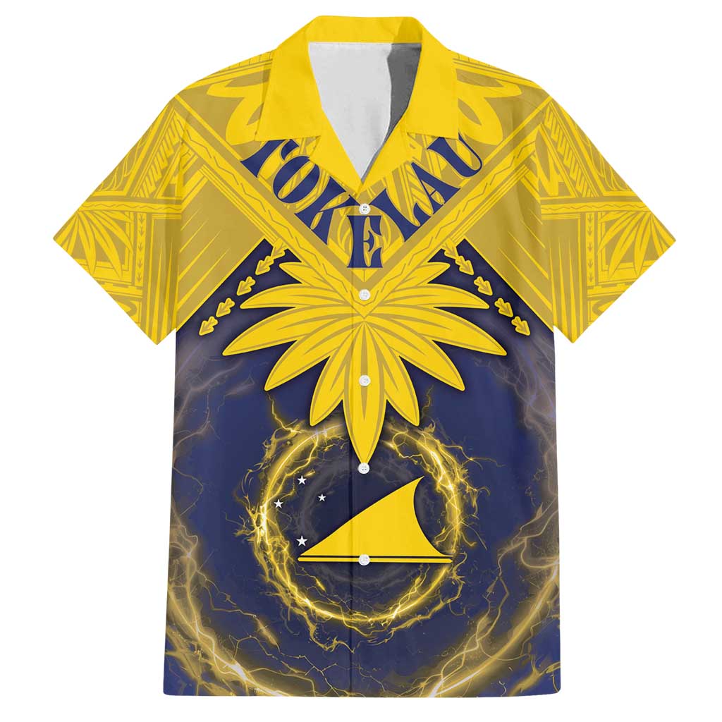 Tokelau Tokehega Day Family Matching Off Shoulder Maxi Dress and Hawaiian Shirt National Badge Special Style - Polynesian Pride