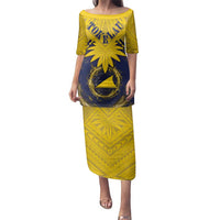 Tokelau Tokehega Day Family Matching Puletasi and Hawaiian Shirt National Badge Special Style - Polynesian Pride