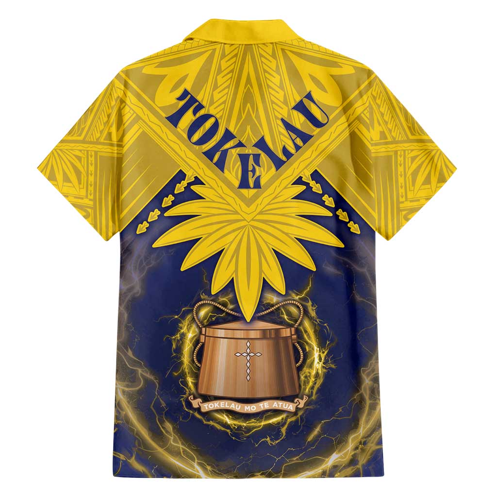 Tokelau Tokehega Day Family Matching Tank Maxi Dress and Hawaiian Shirt National Badge Special Style - Polynesian Pride