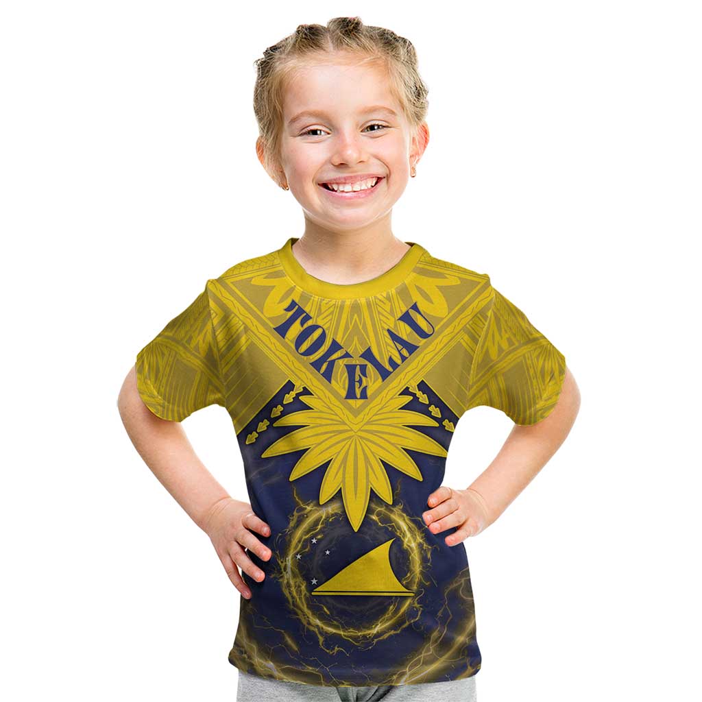 Tokelau Tokehega Day Kid T Shirt National Badge Special Style LT05 Yellow - Polynesian Pride