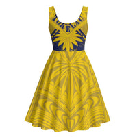 Tokelau Tokehega Day Midi Dress National Badge Special Style - Polynesian Pride
