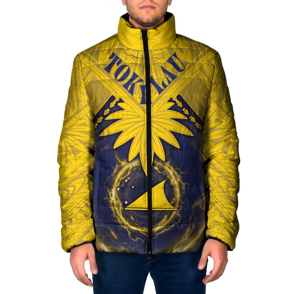 Tokelau Tokehega Day Padded Jacket National Badge Special Style LT05 Yellow - Polynesian Pride