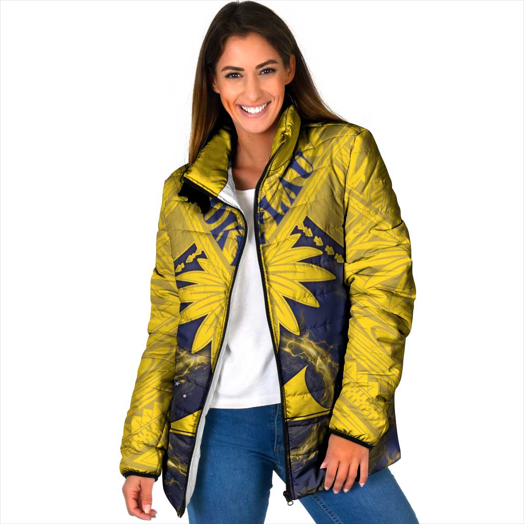 Tokelau Tokehega Day Padded Jacket National Badge Special Style - Polynesian Pride