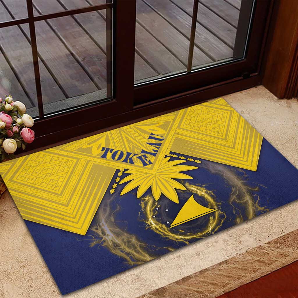 Tokelau Tokehega Day Rubber Doormat National Badge Special Style LT05 - Polynesian Pride