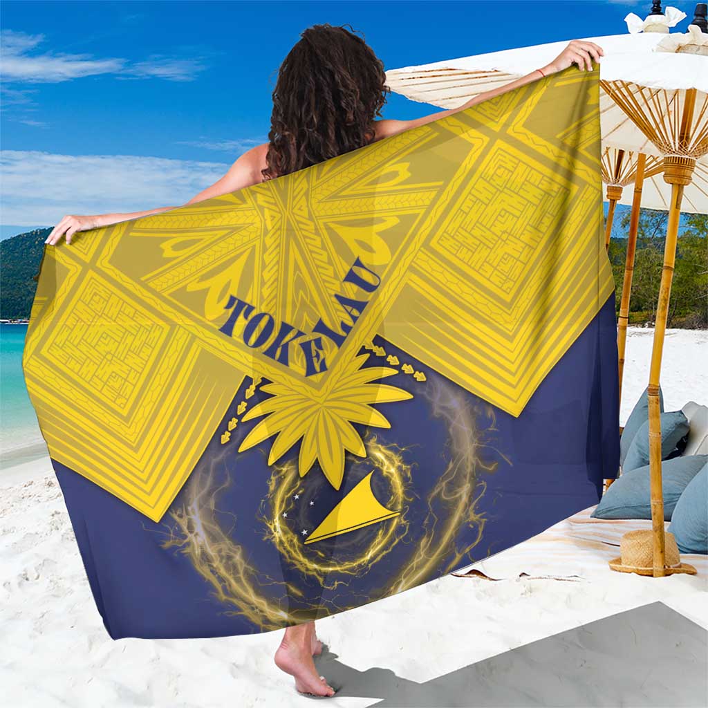 Tokelau Tokehega Day Sarong National Badge Special Style LT05 One Size 44 x 66 inches Yellow - Polynesian Pride