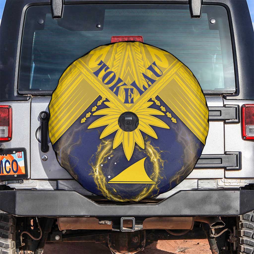 Tokelau Tokehega Day Spare Tire Cover National Badge Special Style LT05 Yellow - Polynesian Pride