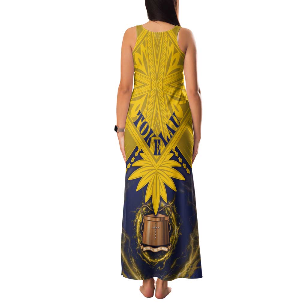 Tokelau Tokehega Day Tank Maxi Dress National Badge Special Style - Polynesian Pride