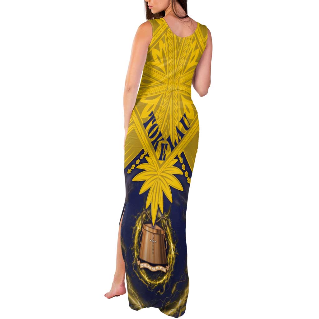 Tokelau Tokehega Day Tank Maxi Dress National Badge Special Style - Polynesian Pride