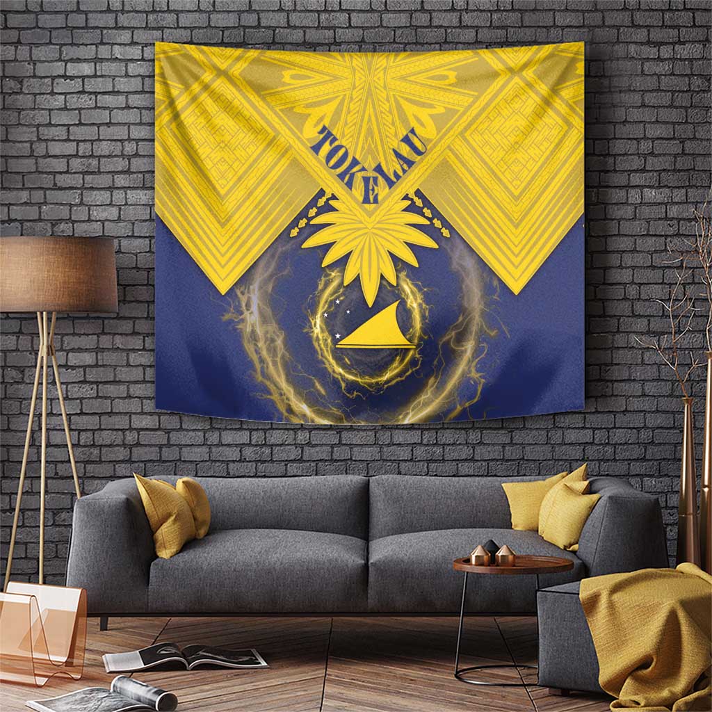Tokelau Tokehega Day Tapestry National Badge Special Style LT05 Yellow - Polynesian Pride