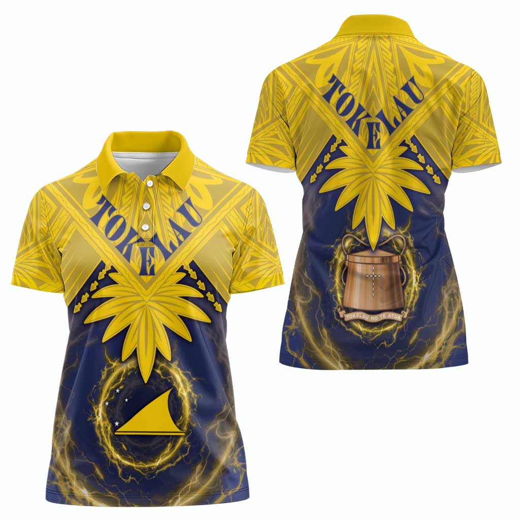 Tokelau Tokehega Day Women Polo Shirt National Badge Special Style - Polynesian Pride