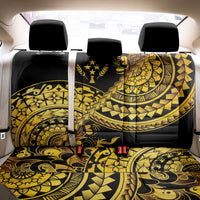 Kosrae Liberation Day Back Car Seat Cover Polynesian Floral Tattoo - Polynesian Pride