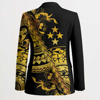 Kosrae Liberation Day Blazer Polynesian Floral Tattoo - Polynesian Pride