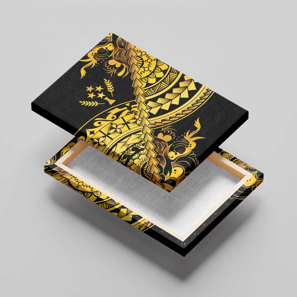 Kosrae Liberation Day Canvas Wall Art Polynesian Floral Tattoo - Polynesian Pride