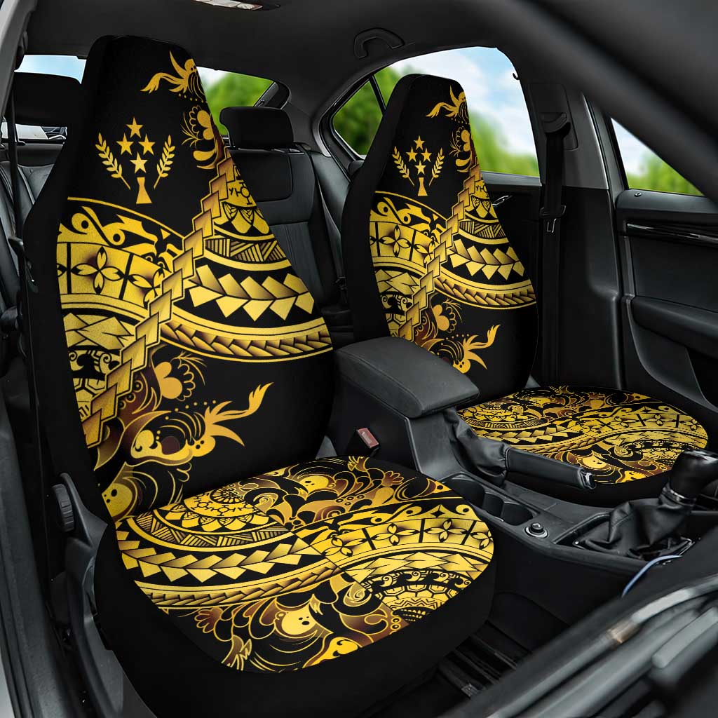 Kosrae Liberation Day Car Seat Cover Polynesian Floral Tattoo - Polynesian Pride