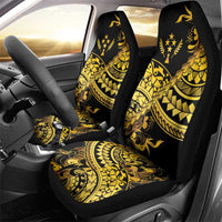 Kosrae Liberation Day Car Seat Cover Polynesian Floral Tattoo - Polynesian Pride