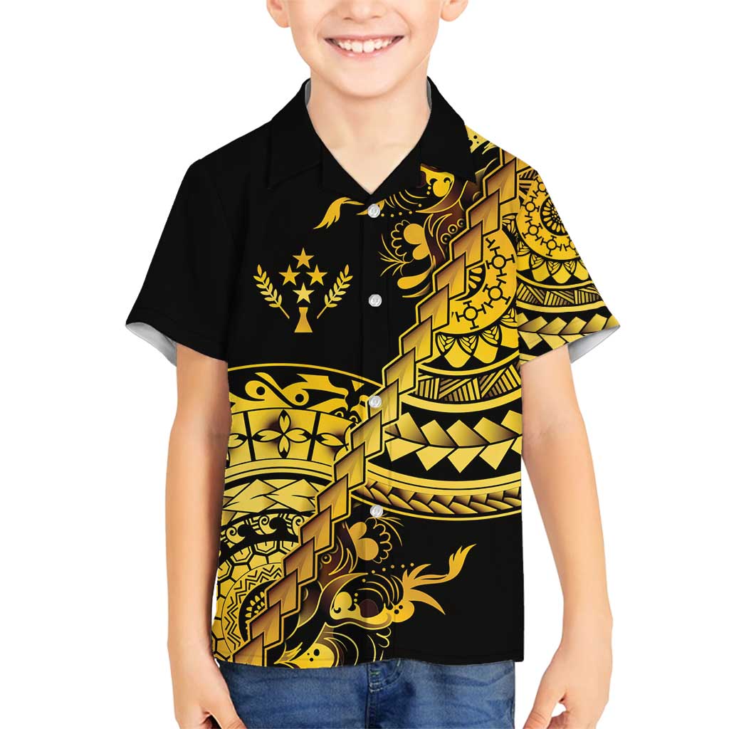 Kosrae Liberation Day Family Matching Puletasi and Hawaiian Shirt Polynesian Floral Tattoo - Polynesian Pride