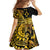 Kosrae Liberation Day Family Matching Summer Maxi Dress and Hawaiian Shirt Polynesian Floral Tattoo - Polynesian Pride