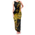 Kosrae Liberation Day Family Matching Tank Maxi Dress and Hawaiian Shirt Polynesian Floral Tattoo - Polynesian Pride