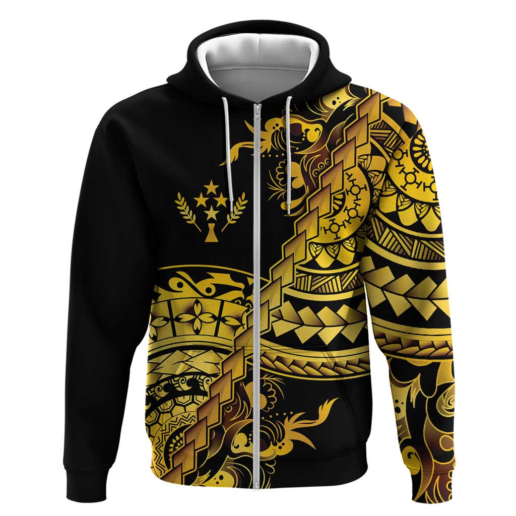 Kosrae Liberation Day Hoodie Polynesian Floral Tattoo - Polynesian Pride