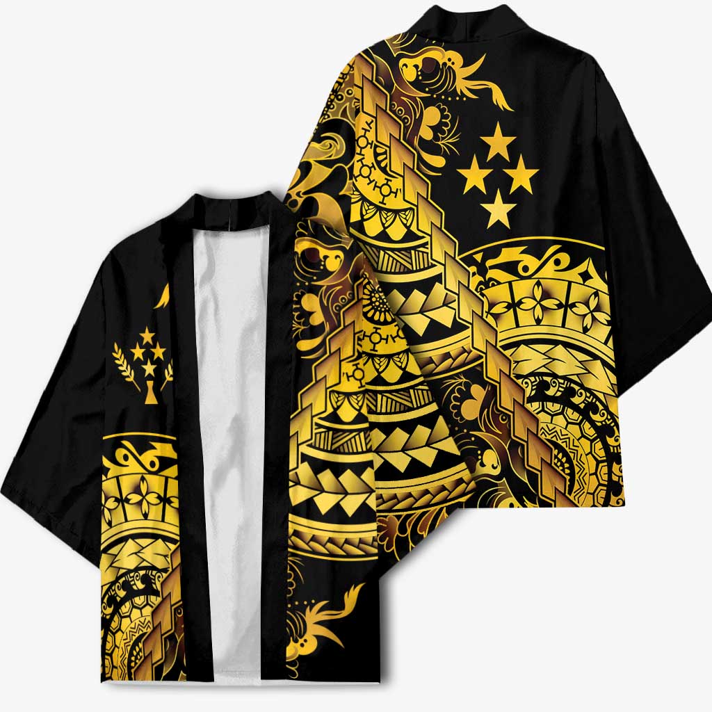 Kosrae Liberation Day Kimono Polynesian Floral Tattoo LT05 - Polynesian Pride
