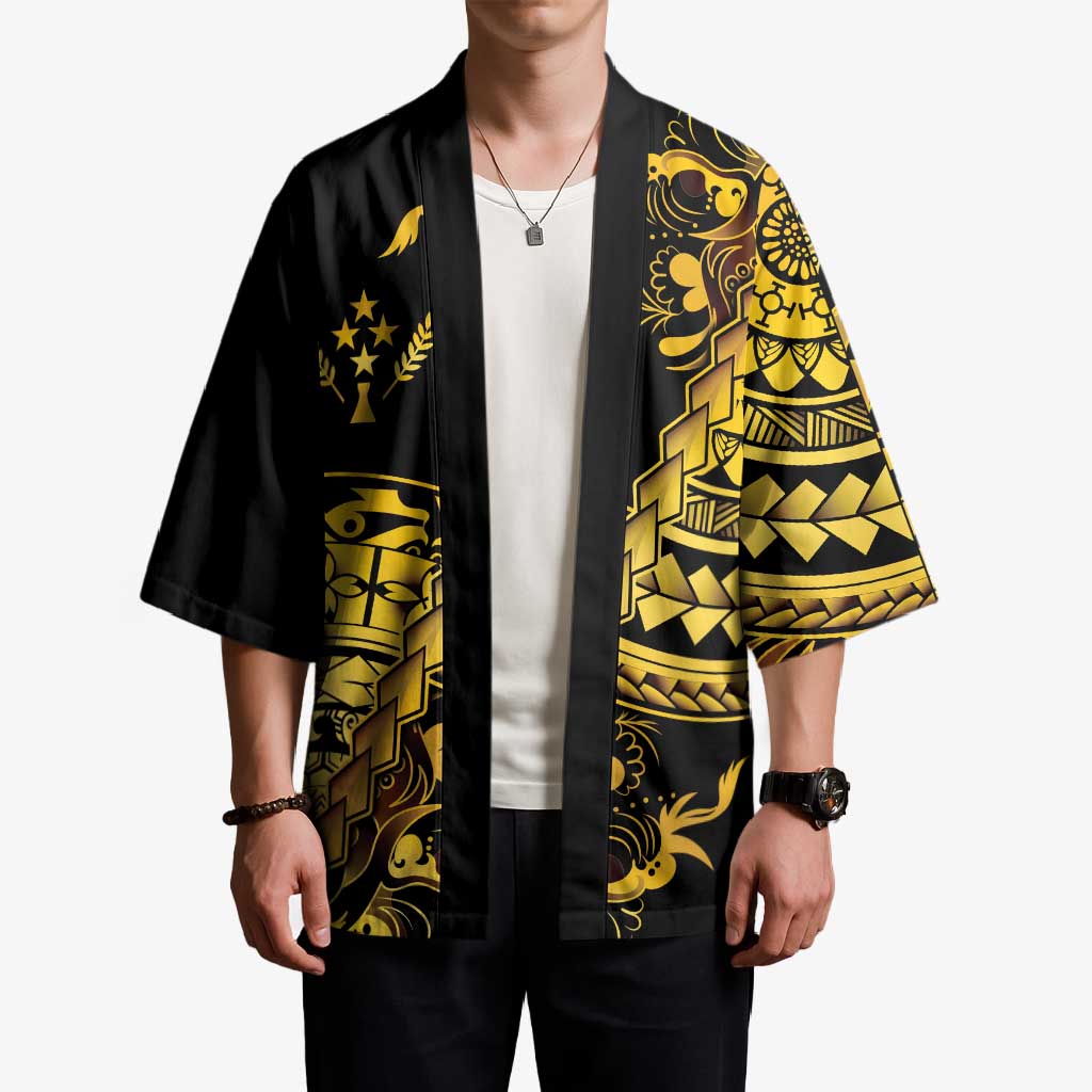 Kosrae Liberation Day Kimono Polynesian Floral Tattoo LT05 - Polynesian Pride