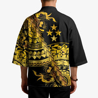 Kosrae Liberation Day Kimono Polynesian Floral Tattoo LT05 - Polynesian Pride