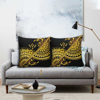 Kosrae Liberation Day Pillow Cover Polynesian Floral Tattoo - Polynesian Pride