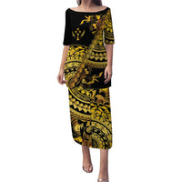 Kosrae Liberation Day Puletasi Polynesian Floral Tattoo - Polynesian Pride