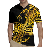 Kosrae Liberation Day Rugby Jersey Polynesian Floral Tattoo - Polynesian Pride