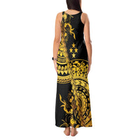 Kosrae Liberation Day Tank Maxi Dress Polynesian Floral Tattoo - Polynesian Pride