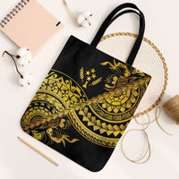 Kosrae Liberation Day Tote Bag Polynesian Floral Tattoo - Polynesian Pride