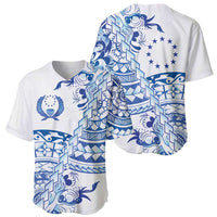 Pohnpei Liberation Day Baseball Jersey Polynesian Floral Tattoo - Polynesian Pride