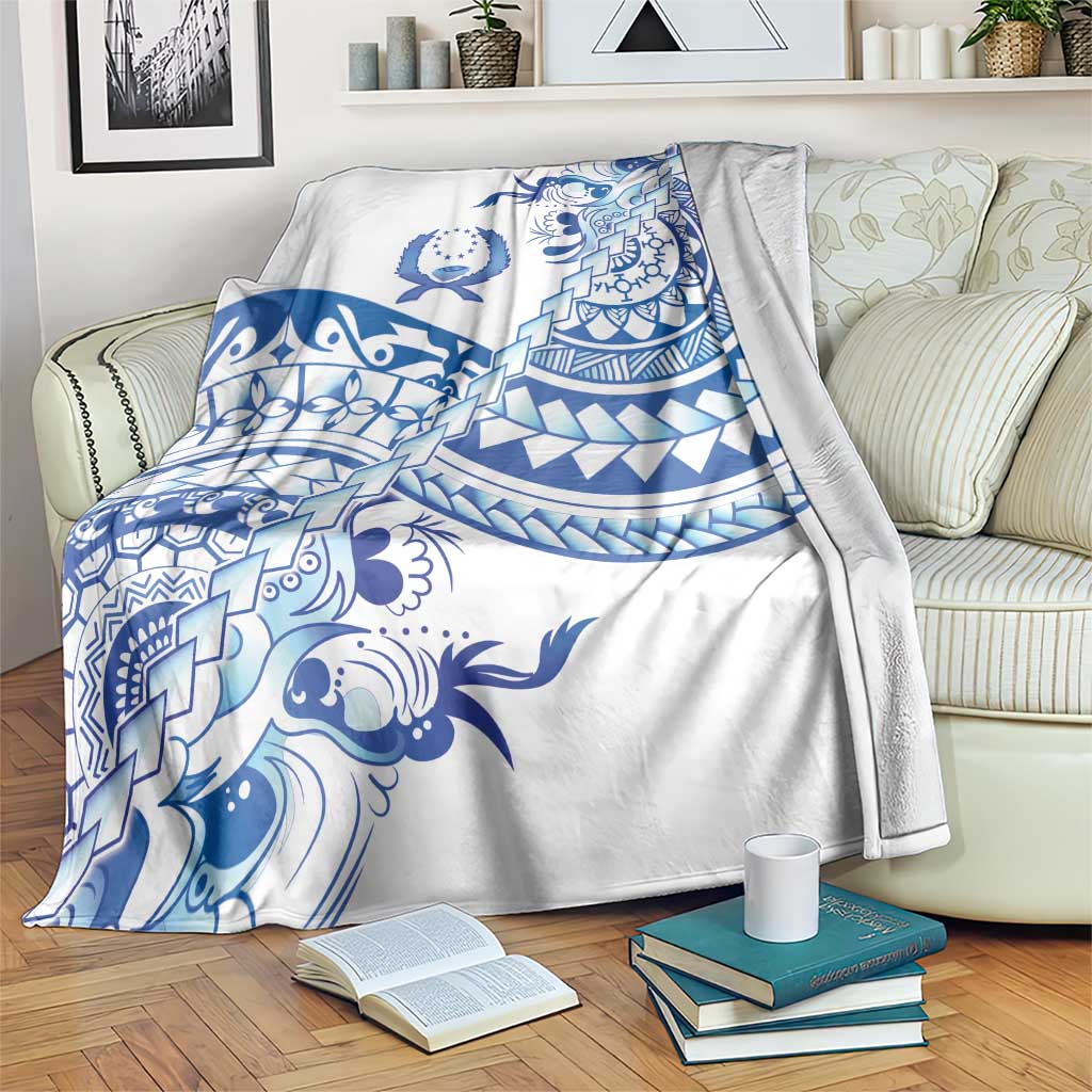 Pohnpei Liberation Day Blanket Polynesian Floral Tattoo - Polynesian Pride