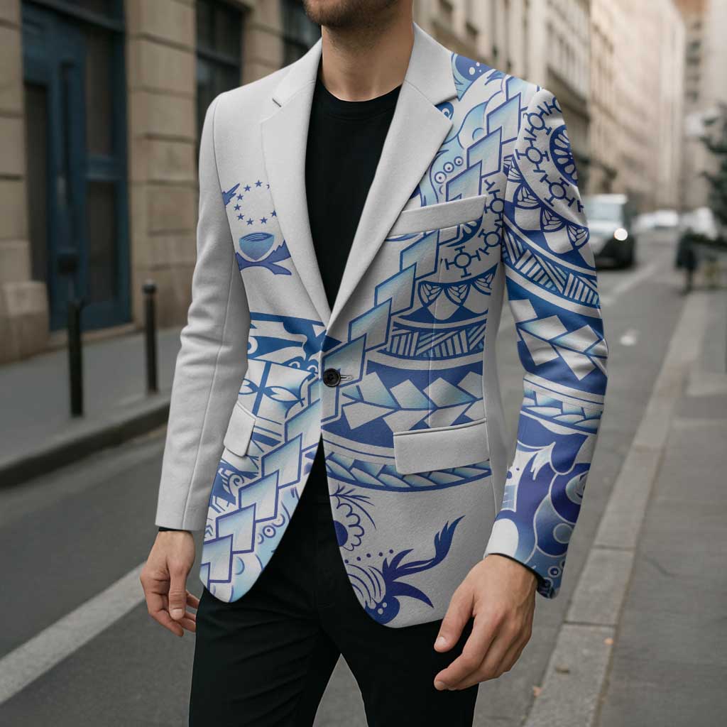 Pohnpei Liberation Day Blazer Polynesian Floral Tattoo - Polynesian Pride