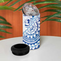 Pohnpei Liberation Day 4 in 1 Can Cooler Tumbler Polynesian Floral Tattoo - Polynesian Pride