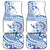 Pohnpei Liberation Day Car Mats Polynesian Floral Tattoo - Polynesian Pride