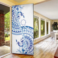 Pohnpei Liberation Day Door Cover Polynesian Floral Tattoo - Polynesian Pride