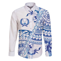 Pohnpei Liberation Day Family Matching Puletasi and Hawaiian Shirt Polynesian Floral Tattoo - Polynesian Pride