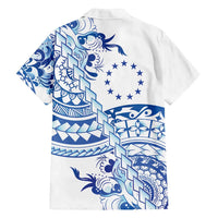 Pohnpei Liberation Day Family Matching Tank Maxi Dress and Hawaiian Shirt Polynesian Floral Tattoo - Polynesian Pride