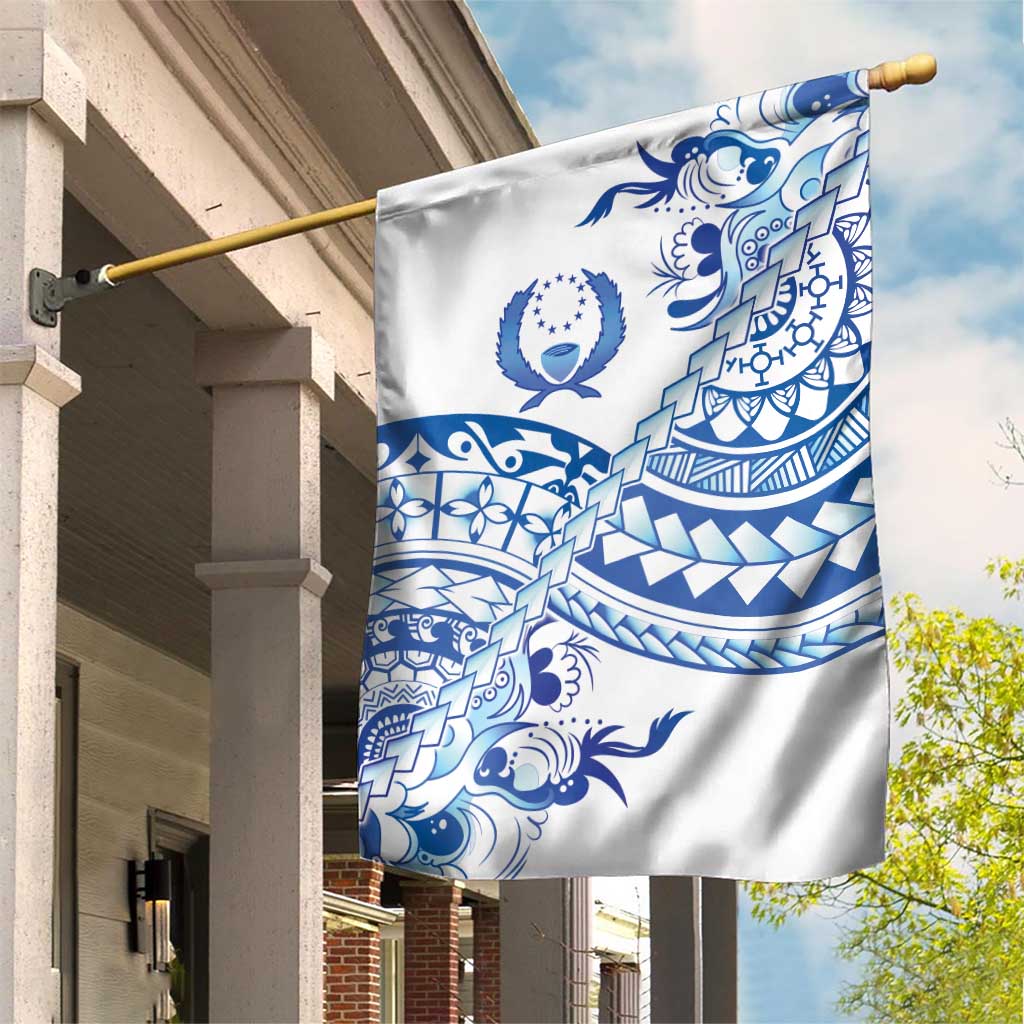 Pohnpei Liberation Day Garden Flag Polynesian Floral Tattoo - Polynesian Pride