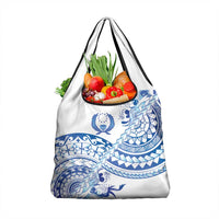 Pohnpei Liberation Day Grocery Bag Polynesian Floral Tattoo - Polynesian Pride